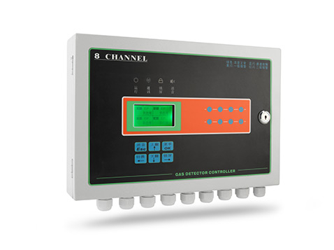 液晶显示气体报警控制主机，最后的数字是通道数（可变），总线分线可选